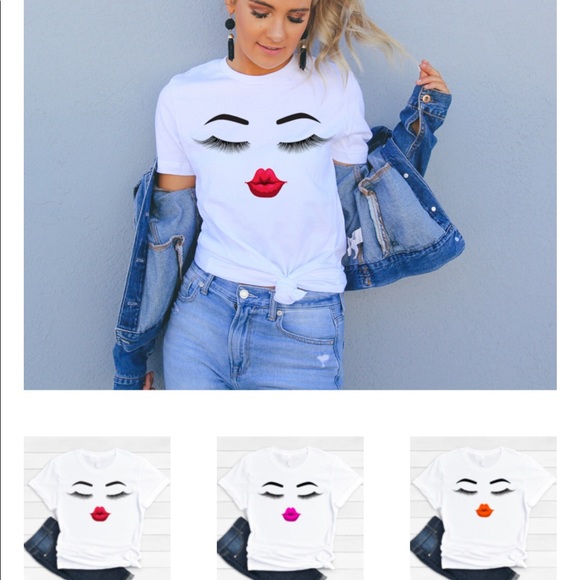 Lips and Lashes Tee - Picture 3 of 4